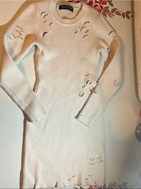 White Fox Boutique | Dresses | White Fox Boutique It Takes Time Long Sleeve Mesh  Maxi Dress White | Poshmark